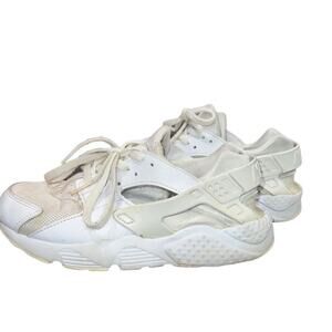 Nike Air Huarache Run GS‎ Youth Sneakers White Lace Up Size 2.5Y